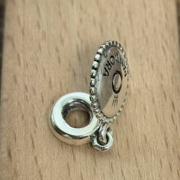 Pandora Engraving Pyramid Black Charm Pendant, S925 Silver Bracelets - Picture 4 of 4